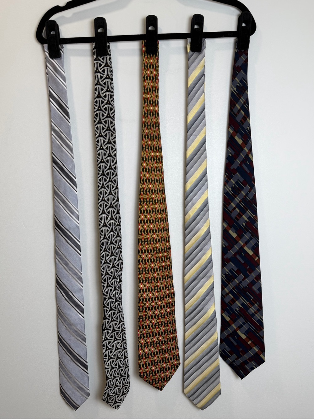 Men’s Designer Tie Lot of 5 Silk Paul Fredrick Per Luomo Henry Grethel
